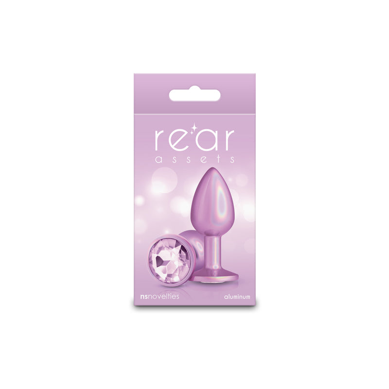 Rear Assets Iridescent - Small - Pink - Iridescent Pink 7.1 cm Small Butt Plug NS Novelties