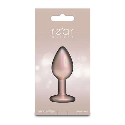 Rear Assets Iridescent - Small - Champagne - Iridescent Champagne 7.1 cm Small Butt Plug NS Novelties