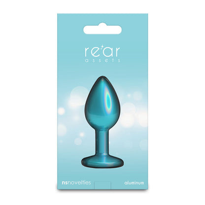 Rear Assets Iridescent - Small - Teal - Iridescent Teal 7.1 cm Small Butt Plug NS Novelties