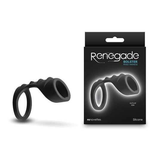 Renegade Bolster - Black - Black Penis Harness Black - Club X