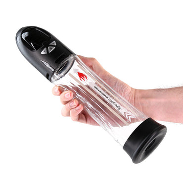 Renegade Warrior Pump - Black - Black/Clear Waterproof Automatic Penis Pump NS Novelties