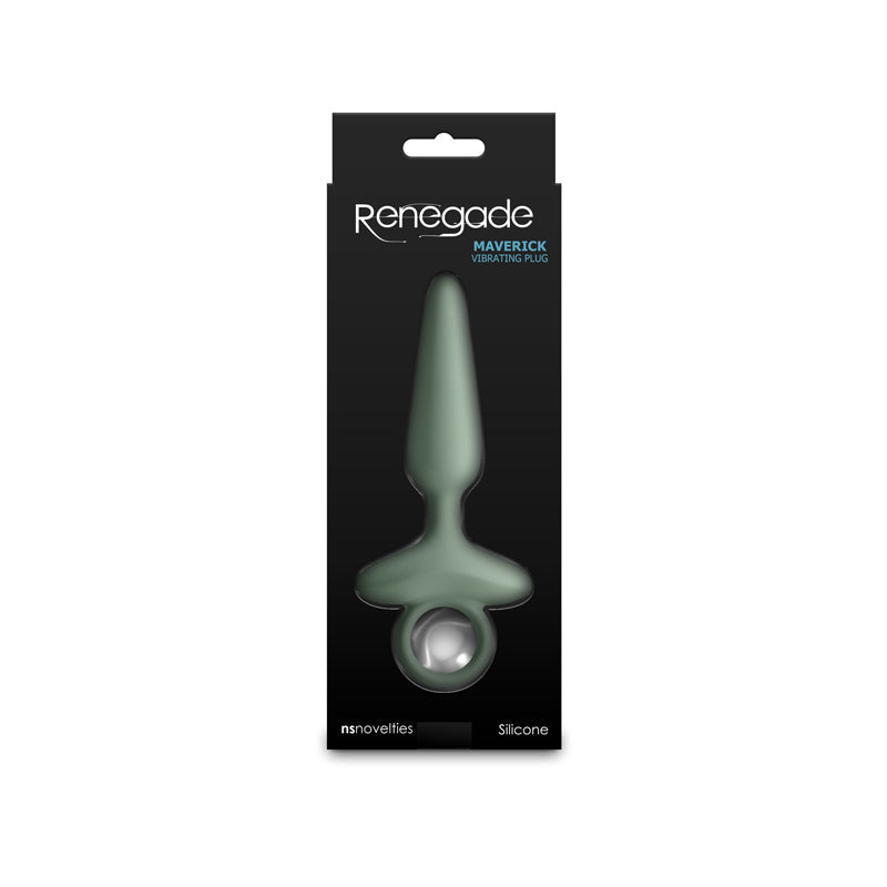 Renegade Maverick - Sage - Green 15 cm USB Rechargeable Vibrating Butt Plug NS Novelties