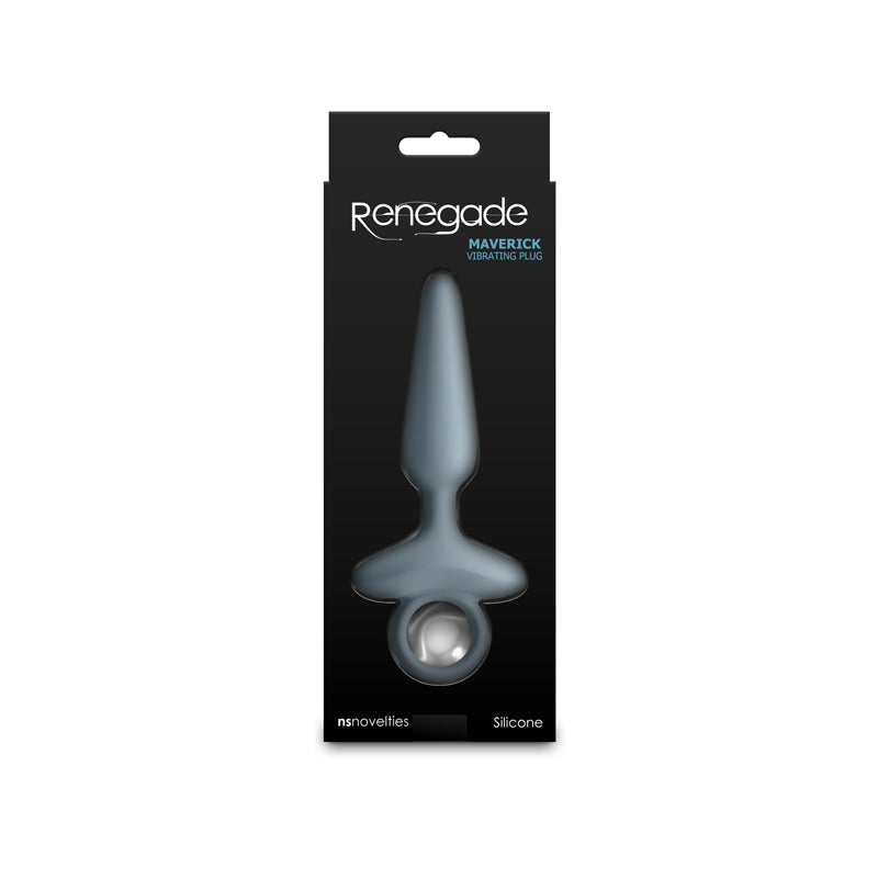 Renegade Maverick - Grey - Grey 15 cm USB Rechargeable Vibrating Butt Plug NS Novelties