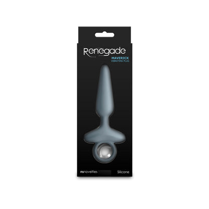 Renegade Maverick - Grey - Grey 15 cm USB Rechargeable Vibrating Butt Plug NS Novelties