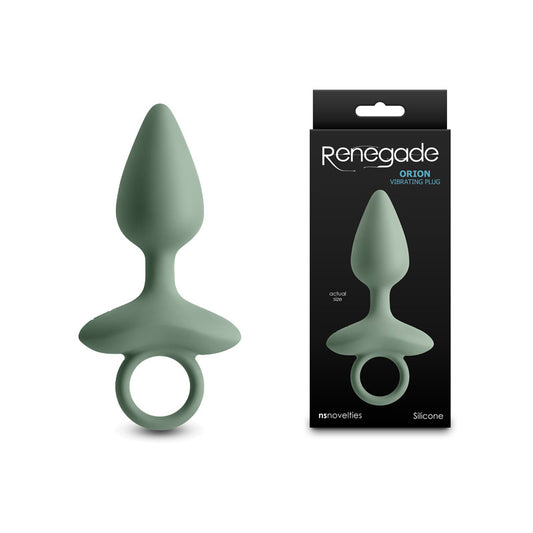 Renegade Orion - Sage - Green 13 cm USB Rechargeable Vibrating Butt Plug Green - Club X