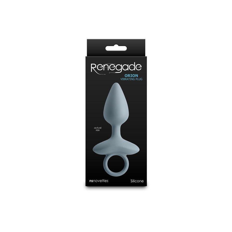 Renegade Orion - Grey - Grey 13 cm USB Rechargeable Vibrating Butt Plug NS Novelties