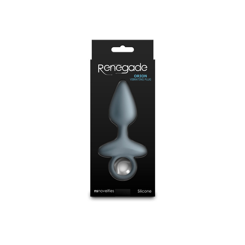 Renegade Orion - Grey - Grey 13 cm USB Rechargeable Vibrating Butt Plug NS Novelties