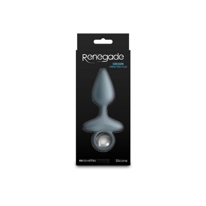 Renegade Orion - Grey - Grey 13 cm USB Rechargeable Vibrating Butt Plug NS Novelties