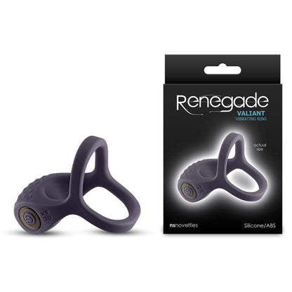 Renegade Valiant - Grey - Grey USB Rechargeable Cock Ring Grey - Club X