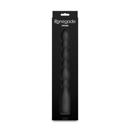 Renegade Prime - Black - Black 28.8 cm USB Rechargeable Vibrating Anal Beads NS Novelties