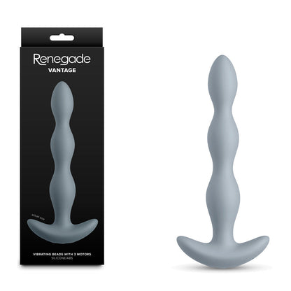 Renegade Vantage - Grey - Grey 20.6 cm USB Rechargeable Vibrating Anal Beads NS Novelties