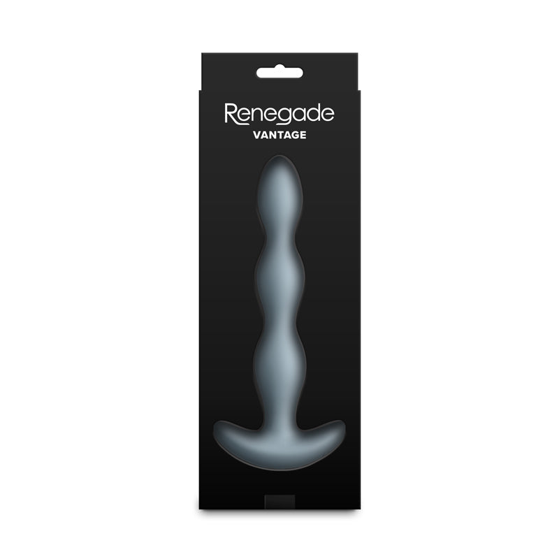 Renegade Vantage - Grey - Grey 20.6 cm USB Rechargeable Vibrating Anal Beads NS Novelties