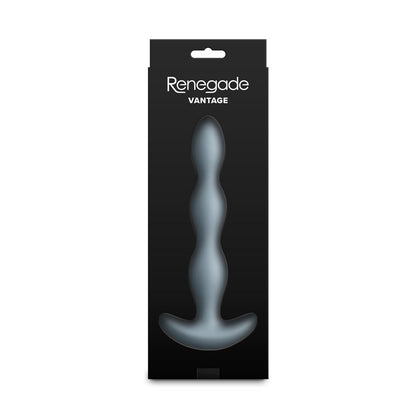 Renegade Vantage - Grey - Grey 20.6 cm USB Rechargeable Vibrating Anal Beads NS Novelties