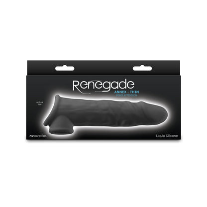 Renegade Annex - Thin - Black - Black 19.4 cm Penis Extender Sleeve NS Novelties