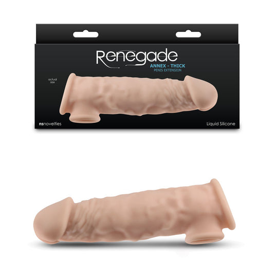 Renegade Annex - Thick - Flesh - Flesh 18.6 cm Penis Extender Sleeve Flesh - Club X