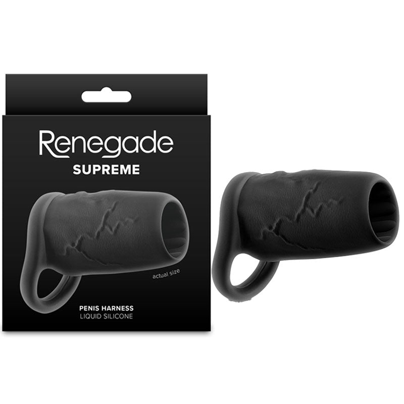 Renegade Supreme - Black - Black Penis Sleeve NS Novelties