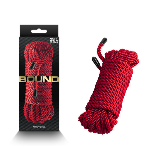 Bound Rope - Red - Red Bondage Rope - 7.6 metre length NS Novelties