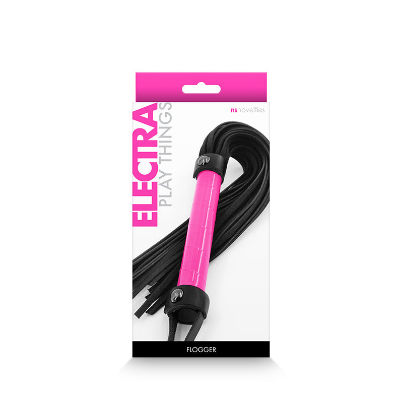 Electra Flogger - Pink - Pink Flogger Whip NS Novelties