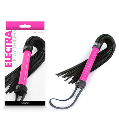 Electra Flogger - Pink - Pink Flogger Whip NS Novelties