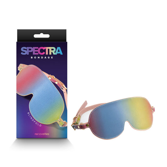 Spectra Bondage Blindfold - Rainbow - Rainbow Eye Restraint NS Novelties