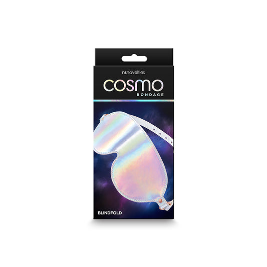 Cosmo Bondage Blindfold - Rainbow - Metallic Rainbow Eye Restraint Coloured - Club X