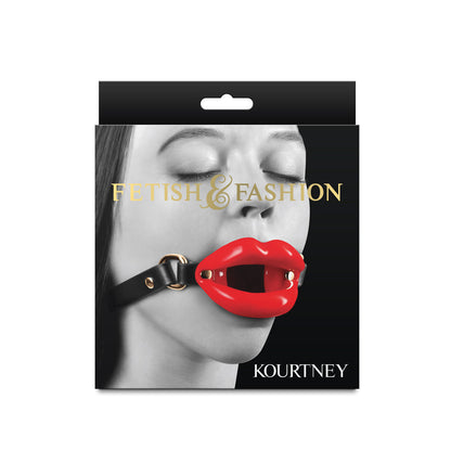 Fetish & Fashion - Kourtney - Red Lips Open Mouth Restraint NS Novelties