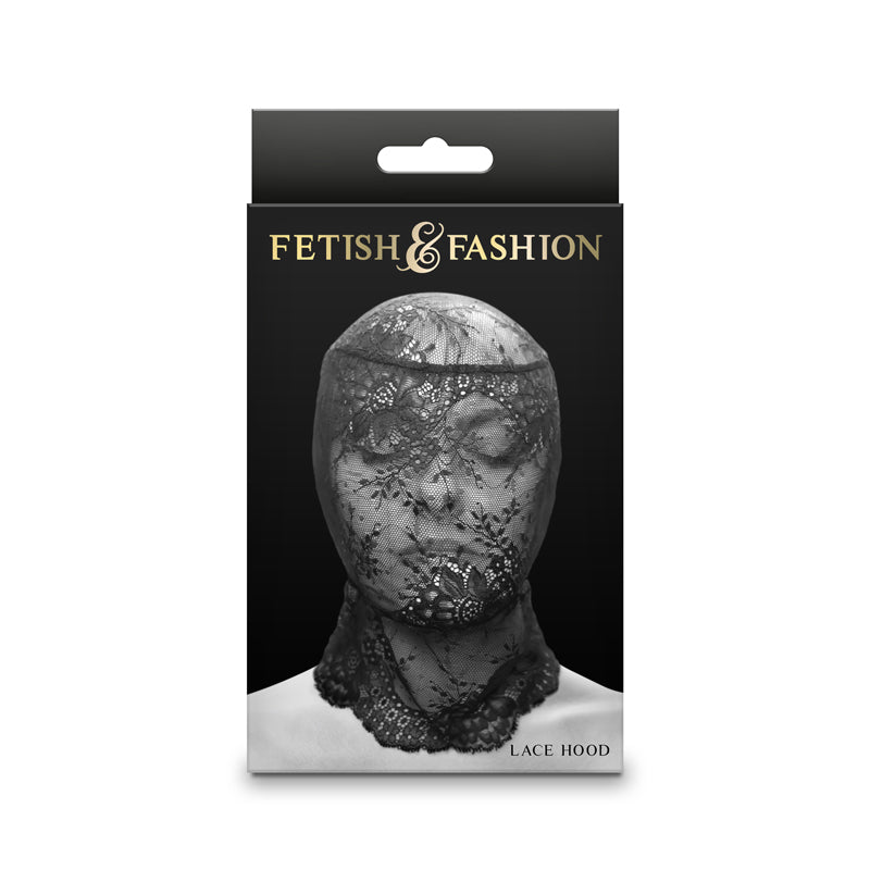 Fetish & Fashion - Lace Hood - Black - Black Hood Black - Club X