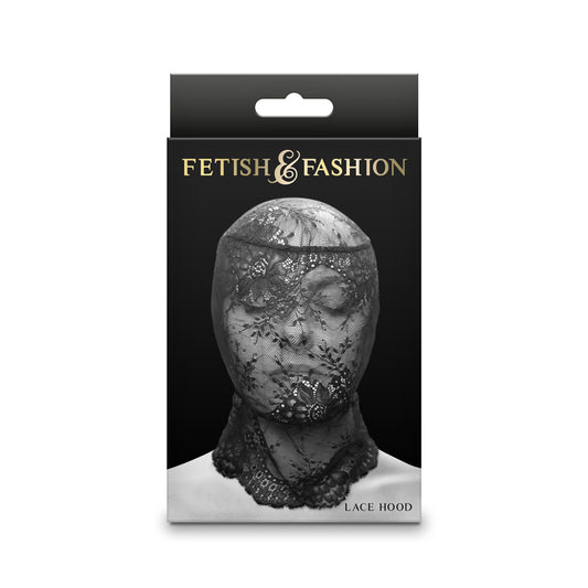 Fetish & Fashion - Lace Hood - Black - Black Hood Black - Club X