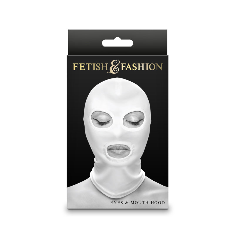 Fetish & Fashion - Eyes & Mouth Hood - White - White Hood White - Club X