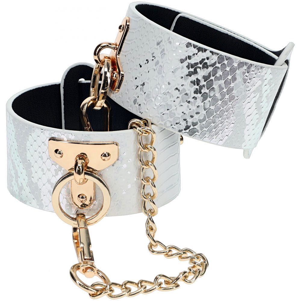 OUCH! Florence Collection - Leg Cuffs - White Restraints Shots Toys