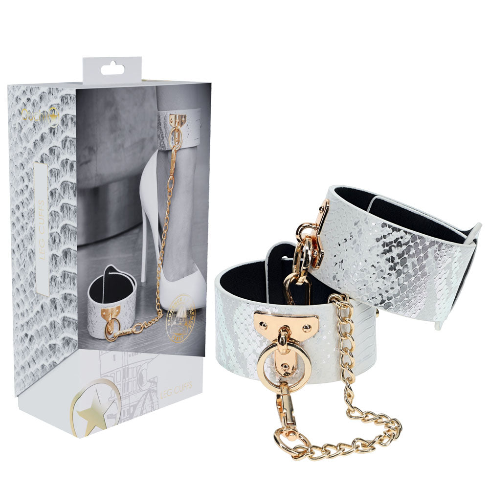 OUCH! Florence Collection - Leg Cuffs - White Restraints Shots Toys