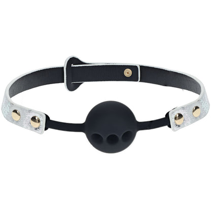 OUCH! Florence Collection - Silicone Ball Gag - White Breathable Mouth Restraint Shots Toys