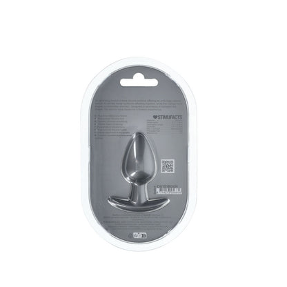 OUCH! Anal Plug - Medium - Gun Metal - Gun Metal Grey 7.9 cm Medium Butt Plug Shots Toys