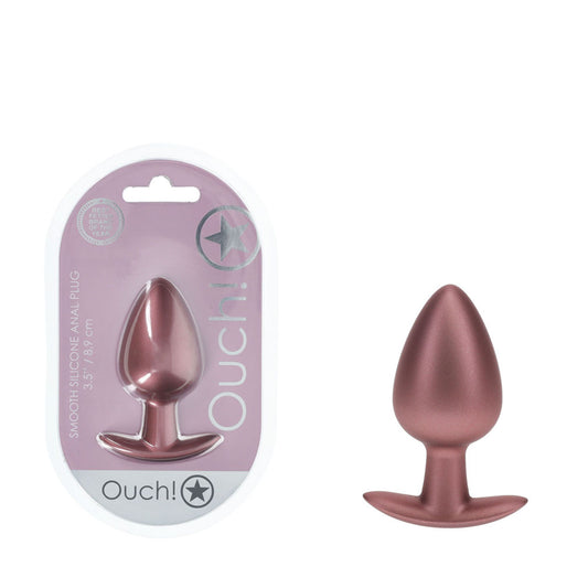 OUCH! Anal Plug - Large - Rose Gold - Rose Gold 8.9 cm Large Butt Plug Rose Gold - Club X