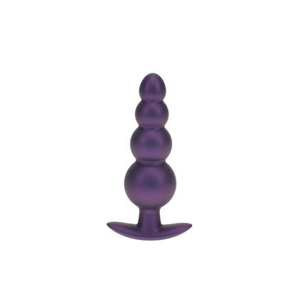 OUCH! Beaded Anal Plug - Metallic Purple - Metallic Purple 11.7 cm Butt Plug Shots Toys