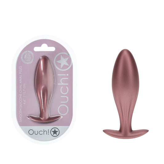 OUCH! Oval Anal Plug - Rose Gold - Rose Gold 11.7 cm Butt Plug Rose Gold - Club X
