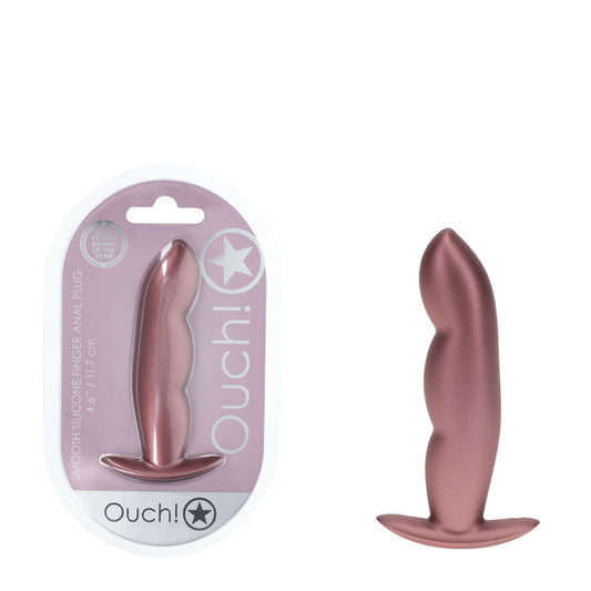 OUCH! Finger Anal Plug - Rose Gold - Rose Gold 11.7 cm Butt Plug Rose Gold - Club X
