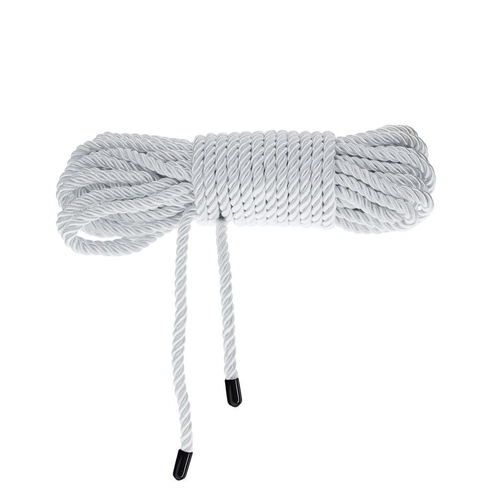 OUCH! Bondage Rope - 10 M - Silver - Silver Nylon Bondage Rope - 10 metre Length Shots Toys