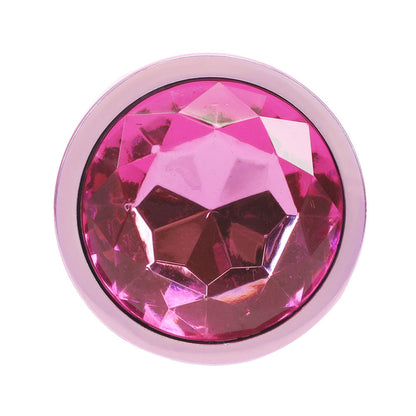 OUCH! Paris Collection - Metal Anal Plug Set - Pink - Metallic Pink Butt Plugs with Gem Bases - Set of 3 Sizes Shots Toys