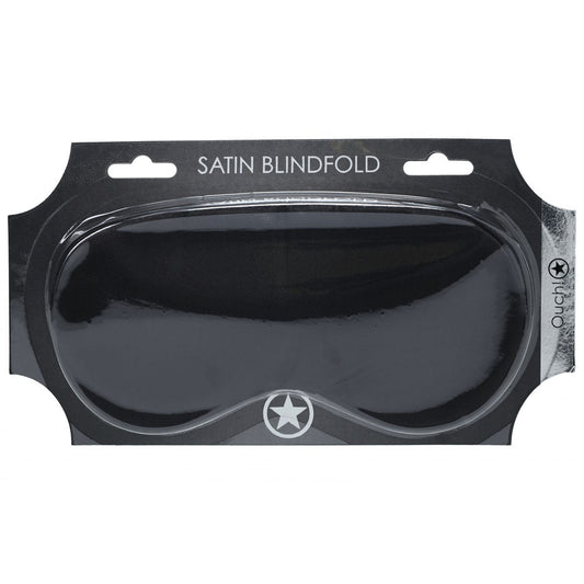 OUCH! Satin Mask - Black - Black Eye Mask Shots Toys