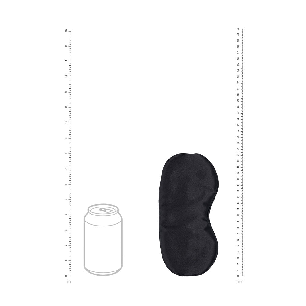 OUCH! Satin Mask - Black - Black Eye Mask Shots Toys