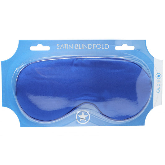OUCH! Satin Mask - Royal Blue - Royal Blue Eye Mask Shots Toys