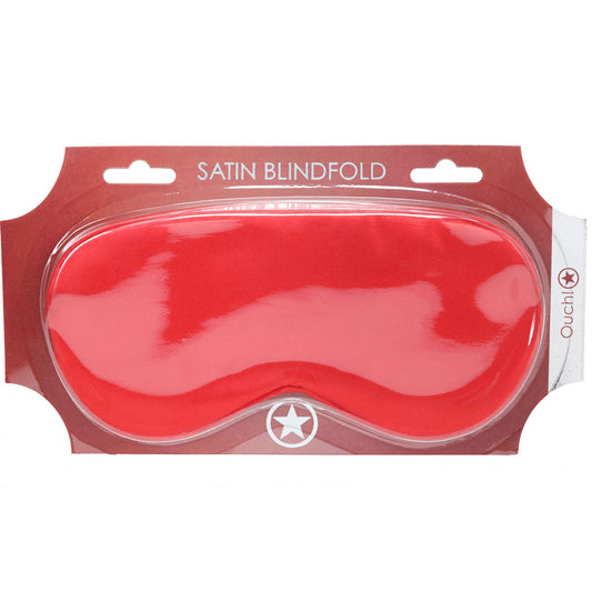 OUCH! Satin Mask - Red - Red Eye Mask Shots Toys