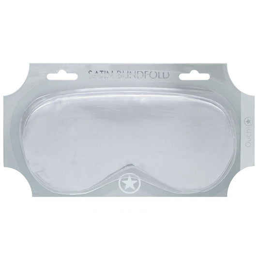 OUCH! Satin Mask - Silver - Silver Eye Mask Shots Toys