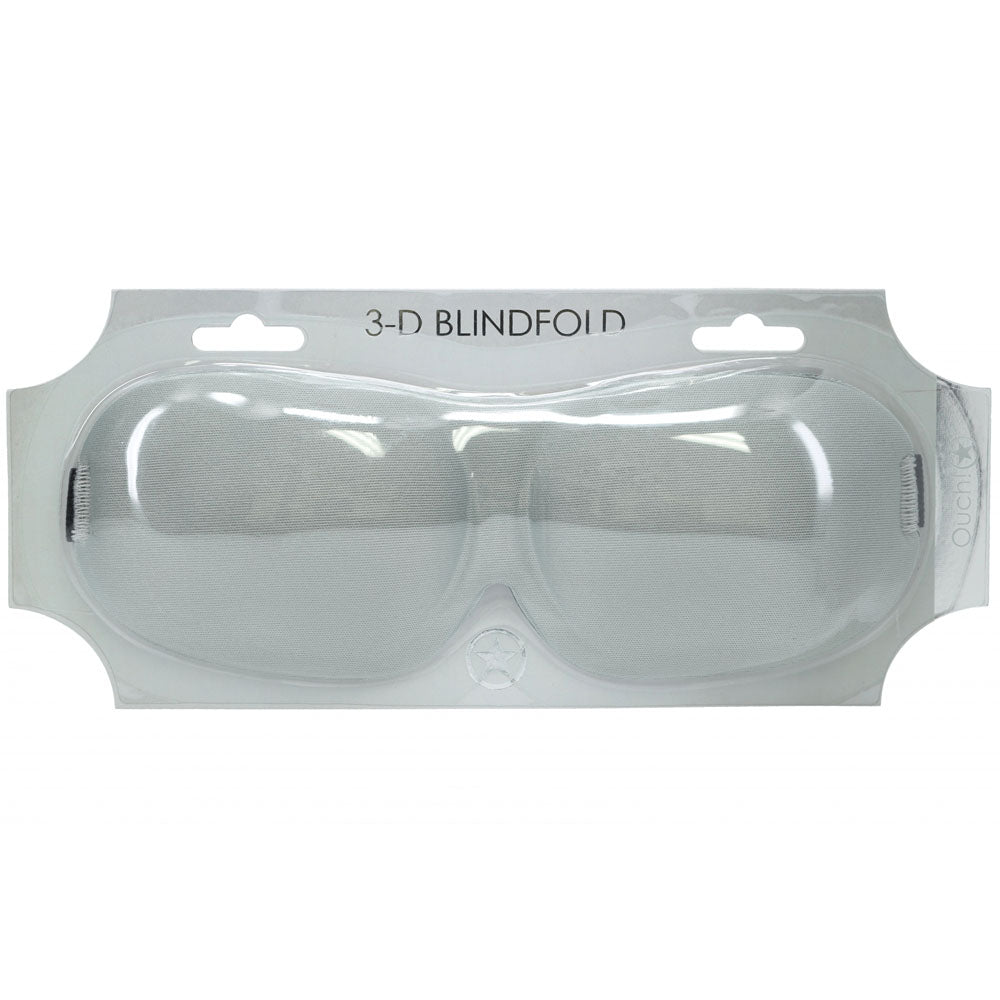 OUCH! 3D Mask - Silver - Silver Eye Mask Shots Toys