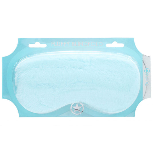 OUCH! Fluffy Mask - Powder Blue - Powder Blue Fluffy Eye Mask Shots Toys