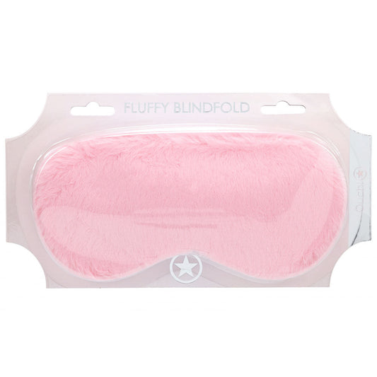 OUCH! Fluffy Mask - Powder Pink - Pink Fluffy Eye Mask Shots Toys