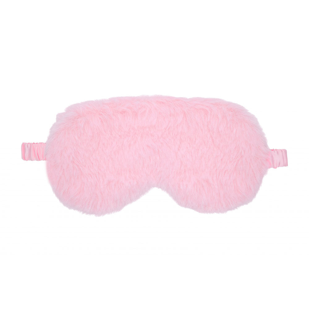 OUCH! Fluffy Mask - Powder Pink - Pink Fluffy Eye Mask Shots Toys