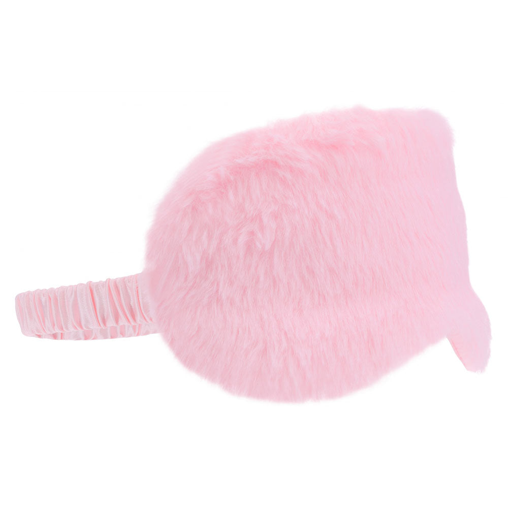 OUCH! Fluffy Mask - Powder Pink - Pink Fluffy Eye Mask Shots Toys