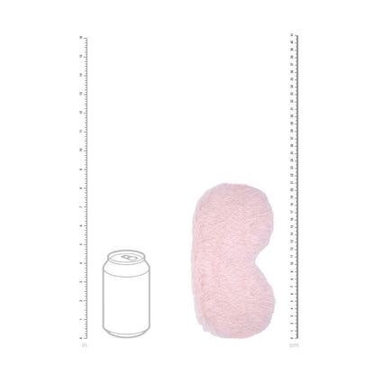 OUCH! Fluffy Mask - Powder Pink - Pink Fluffy Eye Mask Shots Toys